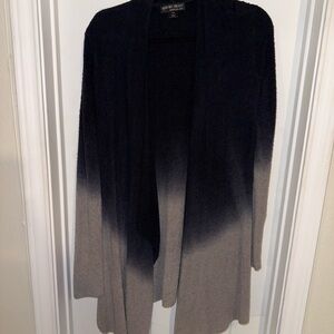 Barefoot Dreams Black and Gray Ombre Cardigan